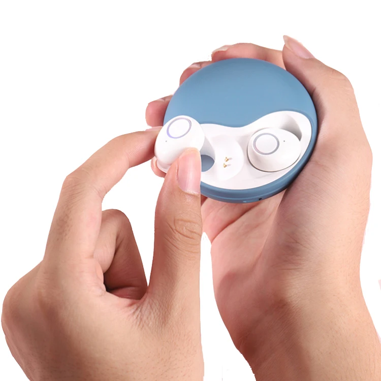 The New Wireless Invisible Earbuds Earbuds With Charging Case Earphones Wired - ANKUX.COM