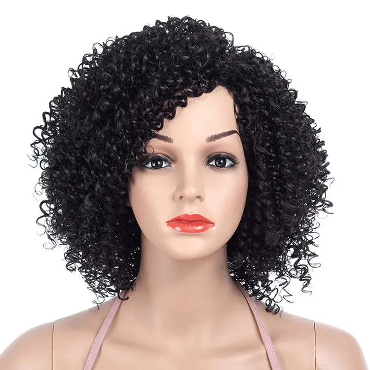 Short Hair Wigs 14inch Afro Kinky Curly Wig Synthetic Wigs for Women Natural Black Afro High Temperature Hair Available
Short Hair Wigs 14inch Afro Kinky Curly Wig Synthetic Wigs for Women Natural Black Afro High Temperature Hair Available