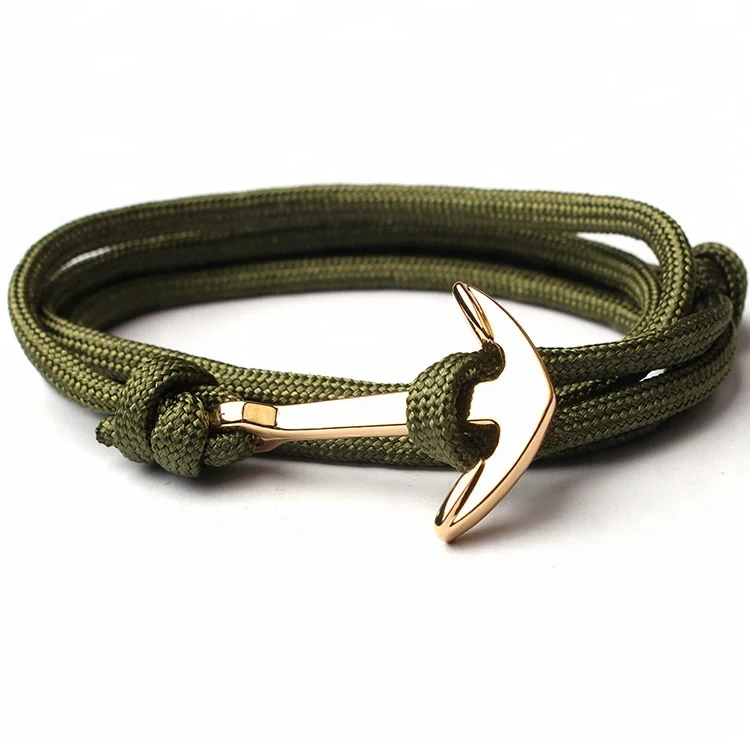 Parachute Cord Rope Charm Stainless Steel Anchor Fish Hook Bracelets Rope For Men Women, More than 200 colors available
Parachute Cord Rope Charm Stainless Steel Anchor Fish Hook Bracelets Rope For Men Women, More than 200 colors available