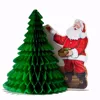 2019 NEW Christmas Santa and snowman paper Tissue honeycomb table Centerpiece