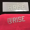 Hot Sale Customized Brand Name 3D Silicon Logo Raised Rubber Printing Heat Transfer Labels for Garment