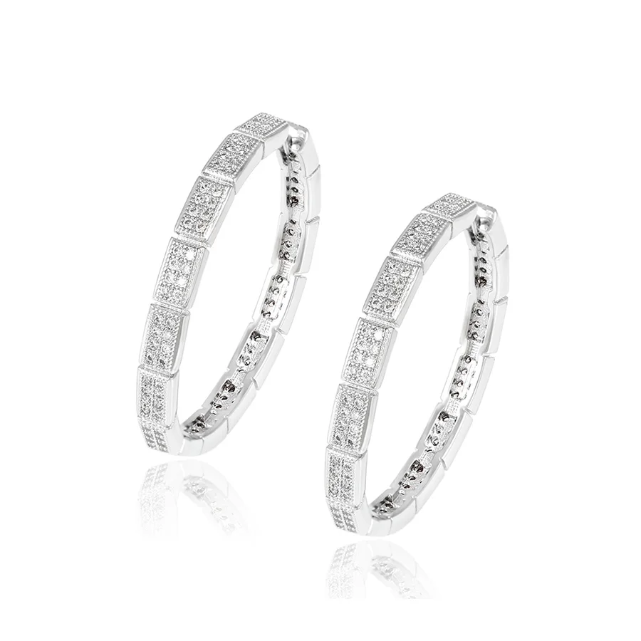 OEM Original Fashion Design Zircon Micro Paved Stainless Steel Hoop Earrings Wholesale
OEM Original Fashion Design Zircon Micro Paved Stainless Steel Hoop Earrings Wholesale