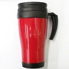 FDA Double Walled Thermal Plastic Cup with Handle, Plastic Vacuum Coffee Mug