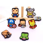 Cartoon Fashion Kids Kawaii Batman Superman Iron Man Hulk Thor Captain America Soft PVC Fridge Magnet