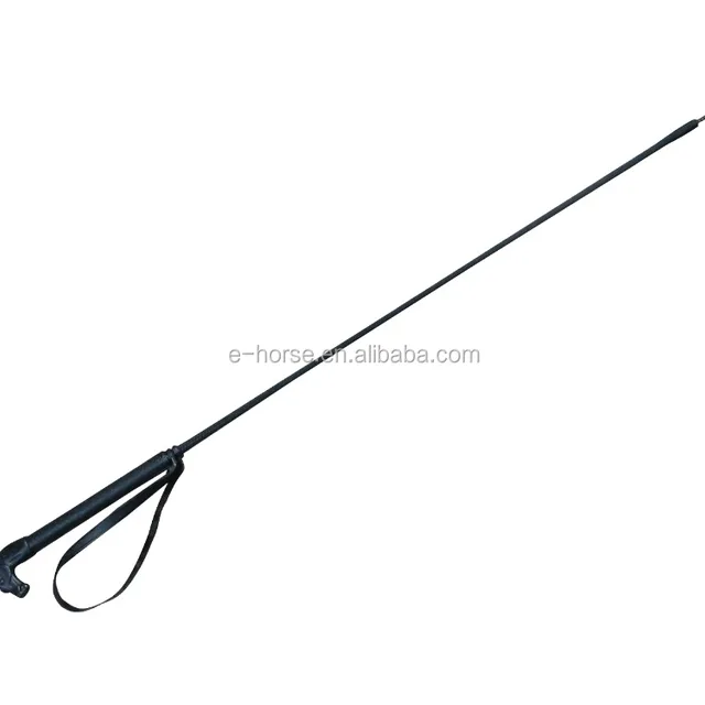 schooling whip with horse head shaped handle