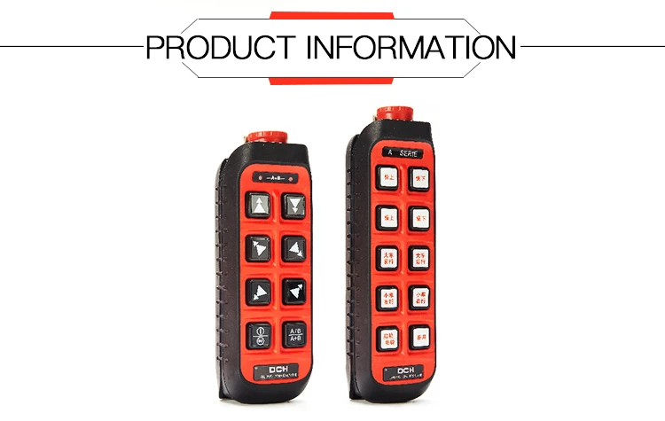 Safety Industrial wireless remote control for Hoist Cranes 433MHz frequency - ANKUX Tech Co., Ltd