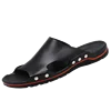 Wholesale summer simple design soft rubber sole men sandals leather