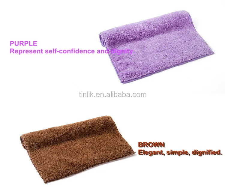 durable high absorbent super soft coral fleece fabric towel for