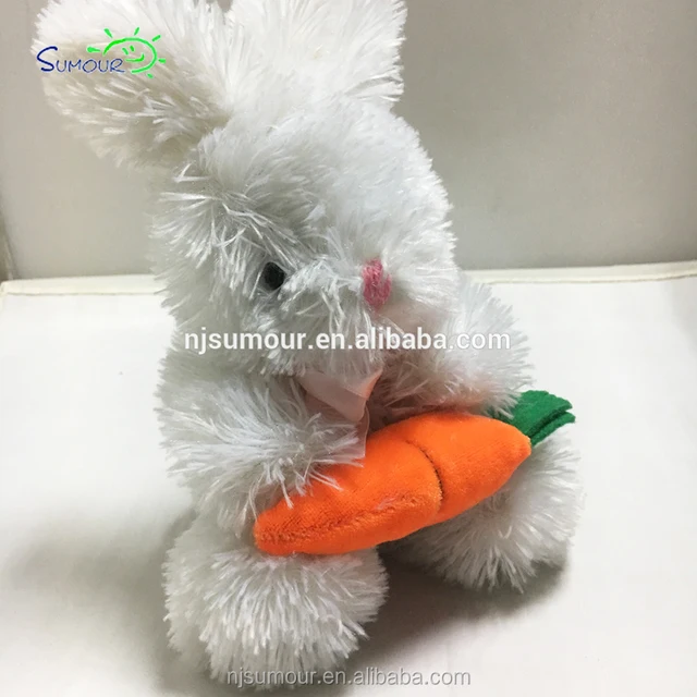 plush rabbit toy rabbit toys with carrot for kids easter egg