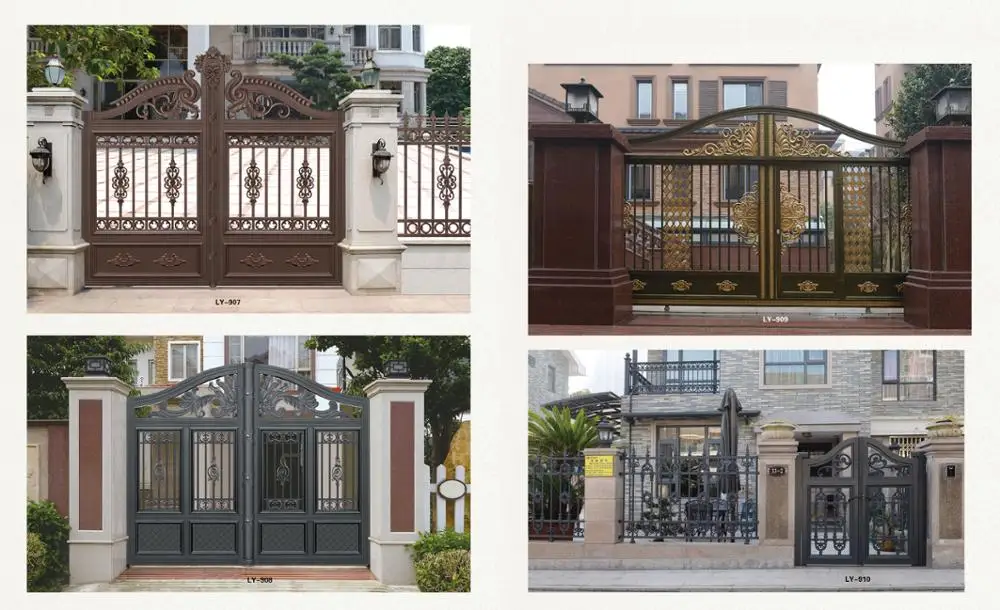 Luxurious Home Apartment Front Door Wrought Iron House Gate