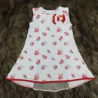 Hot sale super cute printing clothes baby girls dress sleeveless