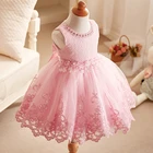 Kids Little Girls Party Boutique Clothing Princess Tulle Dresses Lace Ruffle Tutu Dress For Children