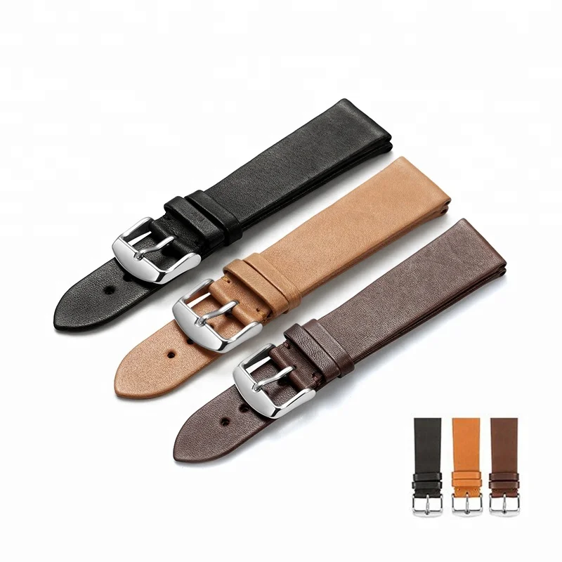 Kingnob 18mm to 22mm Flat Watch Band France Calf Leather Watch Strap, Black & brown & dark brown
Kingnob 18mm to 22mm Flat Watch Band France Calf Leather Watch Strap, Black & brown & dark brown