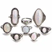 Silver Gemstone Full Finger Ring Set For Women NS8051219 
Silver Gemstone Full Finger Ring Set For Women NS8051219