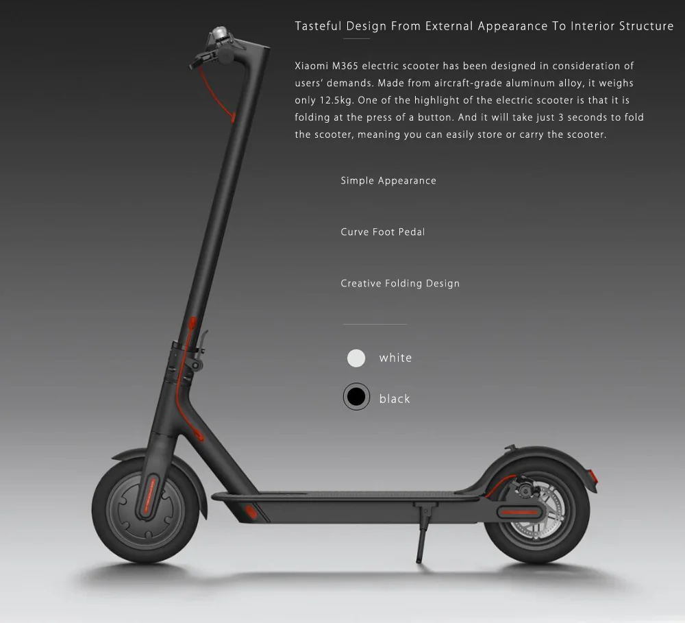 Электросамокат Xiaomi Mi Electric Scooter 1s Black