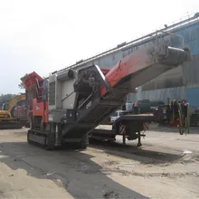 Complete mobile granite crushing cone crusher plant