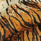 Indonesia Market 100% Polyester Tiger Animal Print Velboa Fabric For Bags/Toys/Shoes/Seat Cover