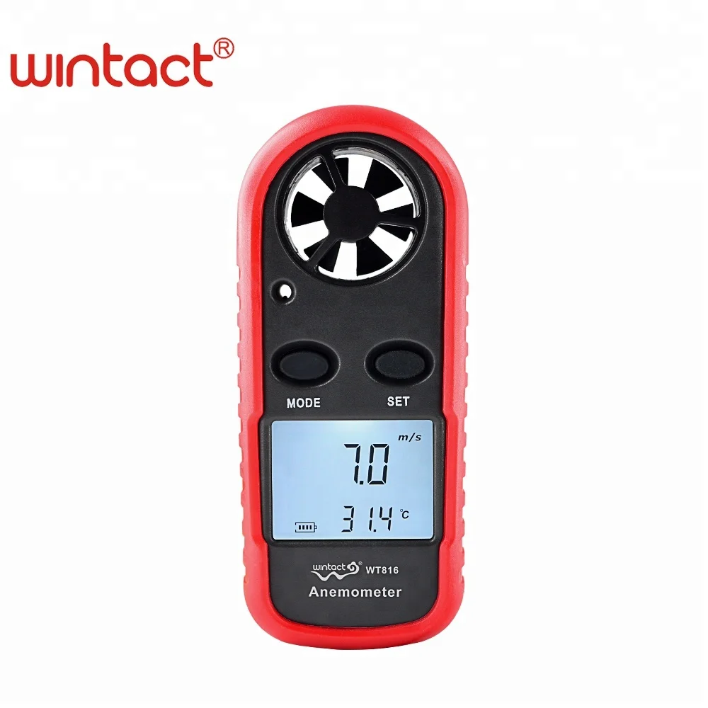 Digital Wind Speed Anemometer Meter hot air Anemometer Wind Velocity GM8909