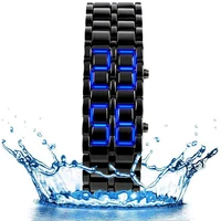 Lava Black Silver Alloy Stainless Watch Men's Watch Lava Metal Red Blue LED Wrist Watch
Lava Black Silver Alloy Stainless Watch Men's Watch Lava Metal Red Blue LED Wrist Watch