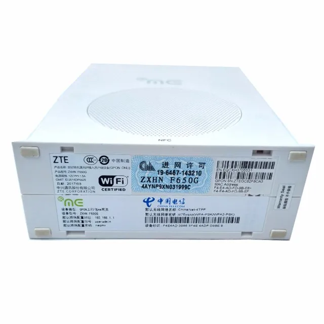 new original wifi router zte f650g gpon ont onu modem router