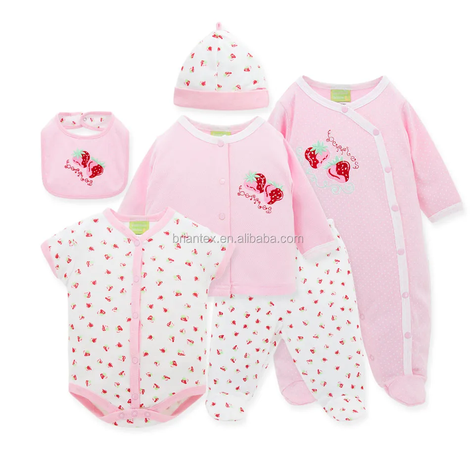 wholesale high quality brand autumn 6pcs/set newborn baby gift
