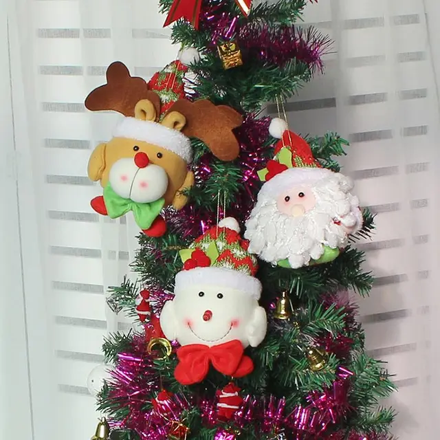 home decoration christmas tree hanger santa claus snowman elk