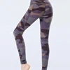 Factory fitness high waist camo pants for women elastic waist sports leggings