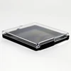 Square Plastic Box hinged Clear Lid box and foam Insert for medal display