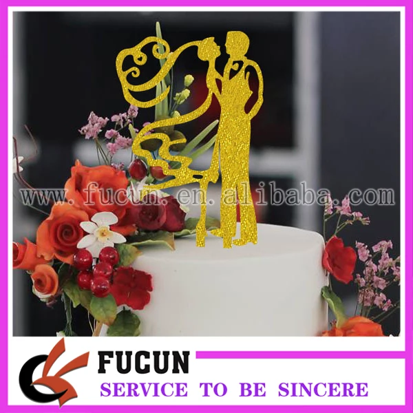 gold dance couples acrylic cake topper.jpg
