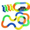 TongLi toy kids 220 PCS multiple functional creative electric toy glowing race track car set with flexible tracks