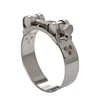Standard Galvanized Steel High Pressure Heavy Duty Hose clamp Single Bolt Solid Hose Pipe Clamp