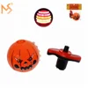 Halloween LED Pumpkin Spinning Top With Light Up Music Toy