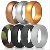 Custom Unisex Silicone Bands Wedding Ring for Men