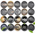 Buttons Button For Coat Hot Selling Wholesale 4 Hole Hand Faux Horn Buttons For Men's Wear Designer Coat Buttons