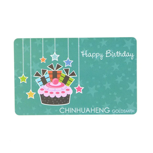 cr80 customized barcode gift pvc card with backer/holder