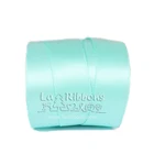 Polyester Sewing Accessories Single Face Tape Blue Satin In Ribbons