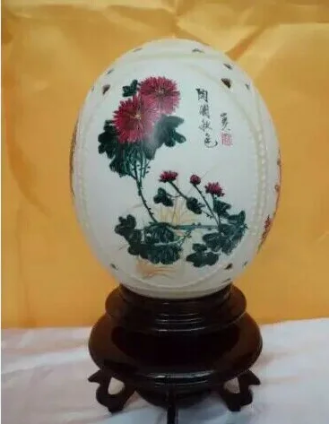 الصين الجوف الفن ، الصين الحرف اليدوية المصنوعة من النعامة البيض