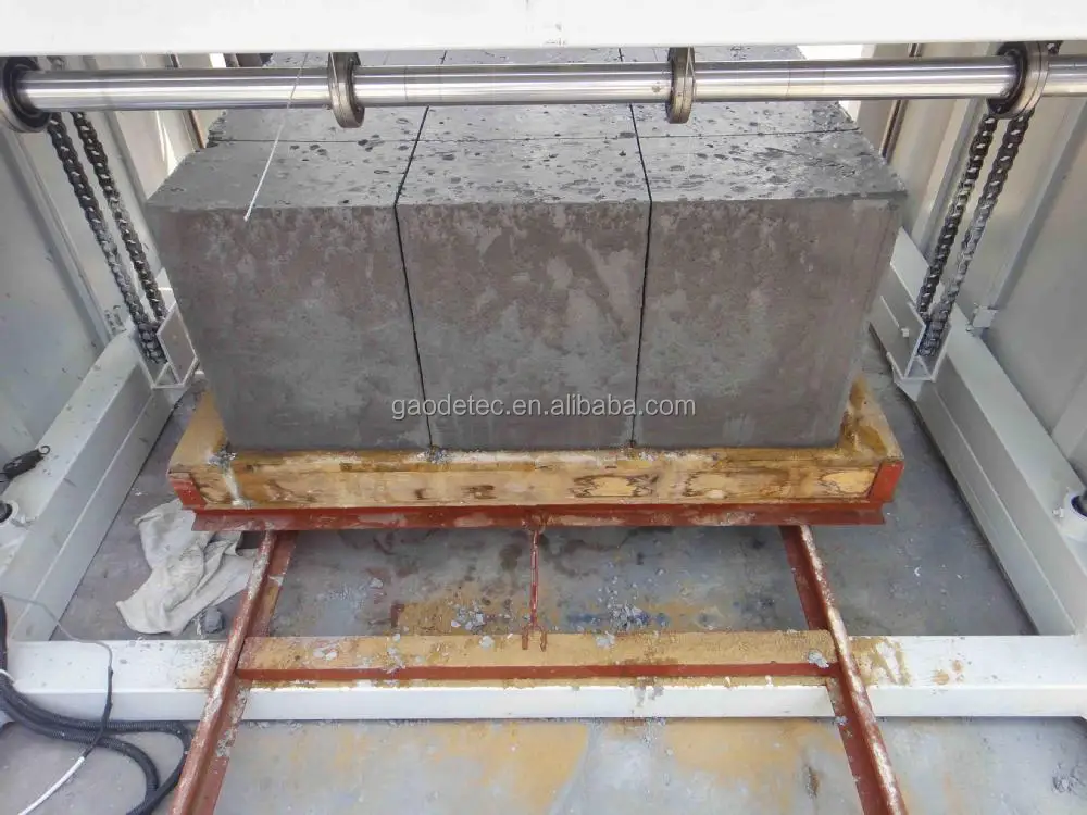 CLC foam concrete block wire cutting machine