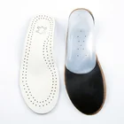 Кожа Orthotic плоские ноги высокие Арки пятки поддержки обуви вставки стельки