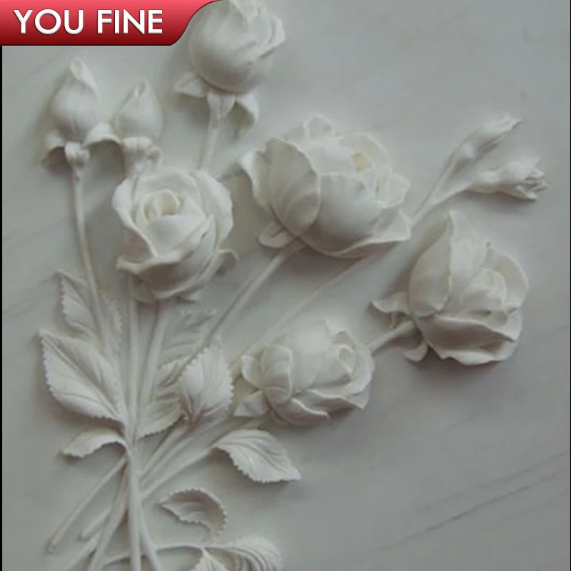 Lifelike And Beautiful Wall Relief Flower Sculpture - Buy Relief Flower ...