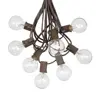 100Ft G40 String Lights 100 Edison Style Globe Bulbs Black Wire connectable Outdoor led Light String