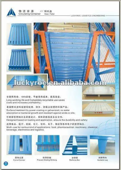 Hot Sale High Quality Durable Heavy Duty Steel Pallet With High Utility