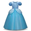 2019 latest designs classy halloween carnival kids party full length Character Cinderella princess girl dresses