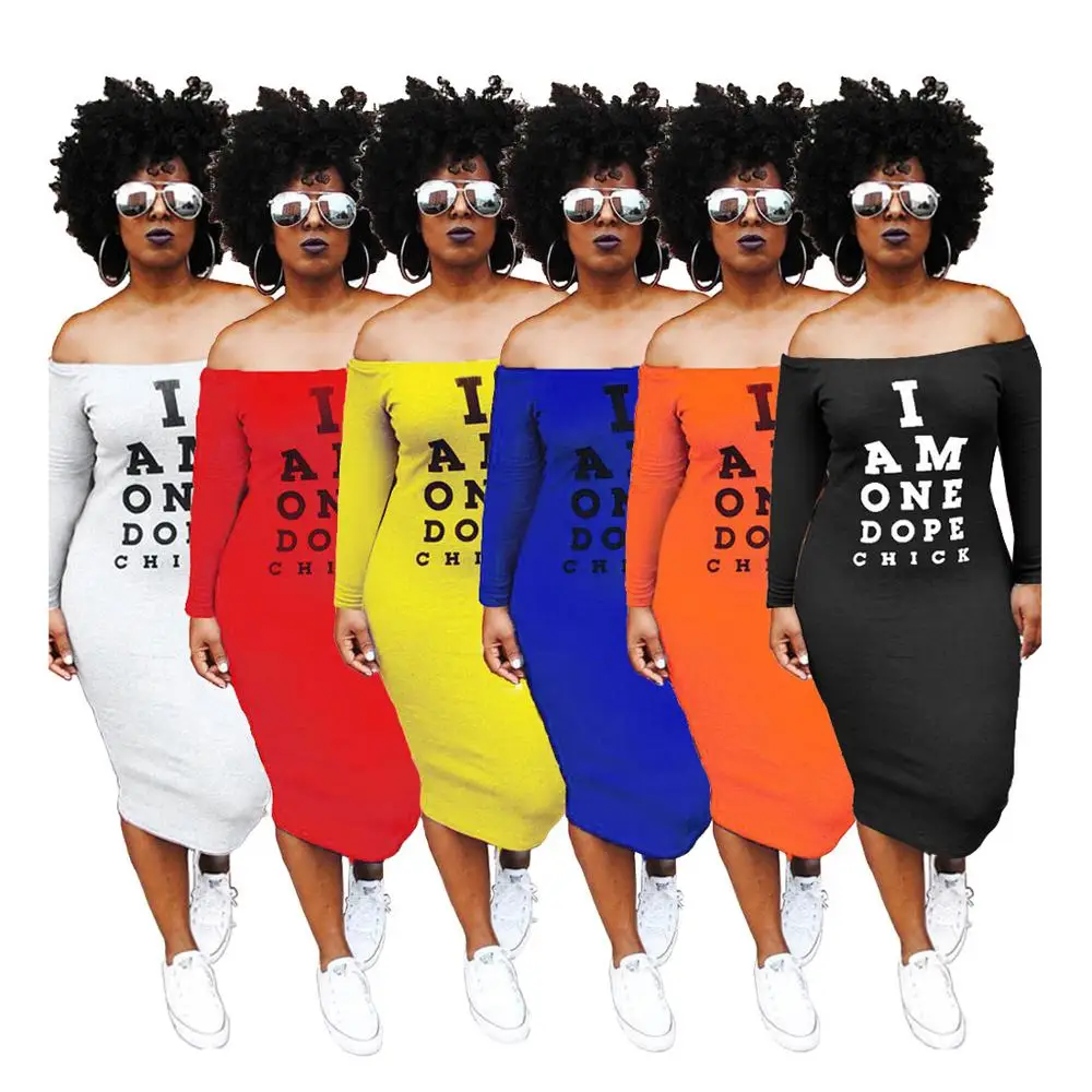 SAYS181 summer plain color letter print off the shoulder fashion women plus size bodycon long tshirt dress, As pictures showed
SAYS181 summer plain color letter print off the shoulder fashion women plus size bodycon long tshirt dress, As pictures showed