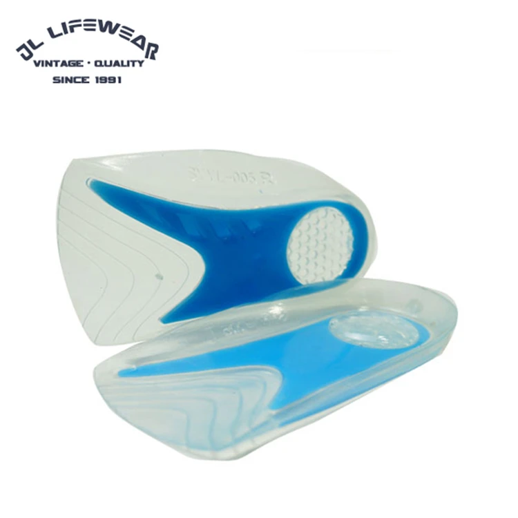 Foot Care Anti-Slip Cushions Massaging Soft Half Gel Insole For Sports Shoes