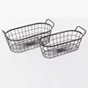 Kitchen metal wire rectangular vegetable fruit stackable storage basket