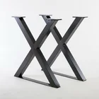 Durable X shape cast iron metal table leg bracket for wholesale