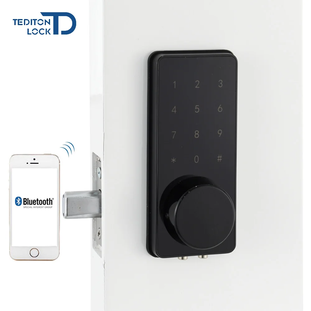 Keyless Smart code digital Mini Bluetooth Deabolt Door Lock Digital Lock with Mobile Phone App Access, Silver
Keyless Smart code digital Mini Bluetooth Deabolt Door Lock Digital Lock with Mobile Phone App Access, Silver