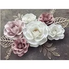 Popular design giant wedding occasion paper flowers backdrop type of artificial flower wall for marriage decoration