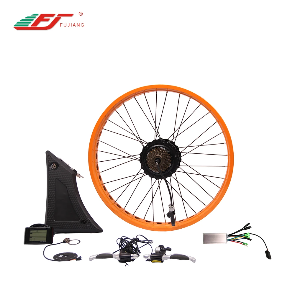 500W 750W snow bike kits battery included electric bike kit with rear hub motor, The wheel's color can be customized
500W 750W snow bike kits battery included electric bike kit with rear hub motor, The wheel's color can be customized